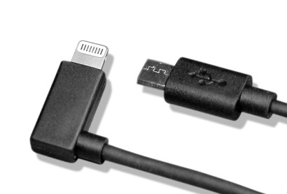 Redpark USB Micro B Kabel für Lightning 0,4 Meter L90-B-4
