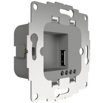 Inbouw wandcontactdoos met USB poort voor iPad in de muur