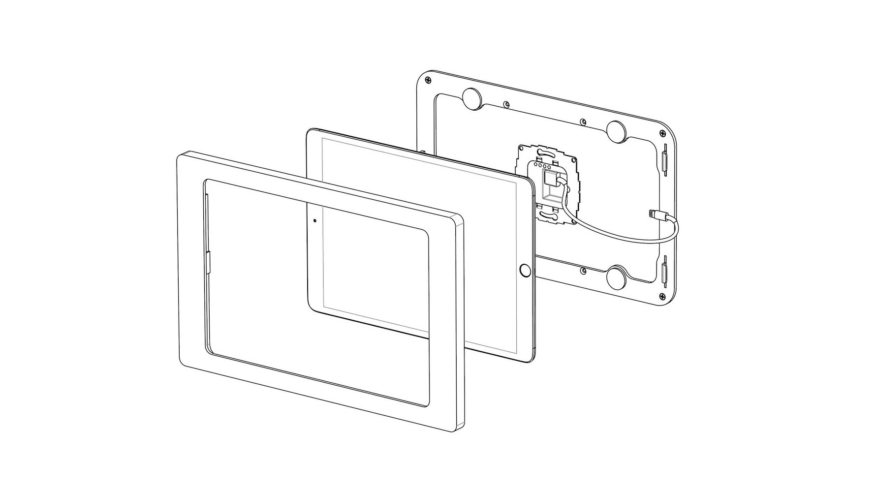 Displine Companion wandhouder muurhouder voor iPad 10.2-inch