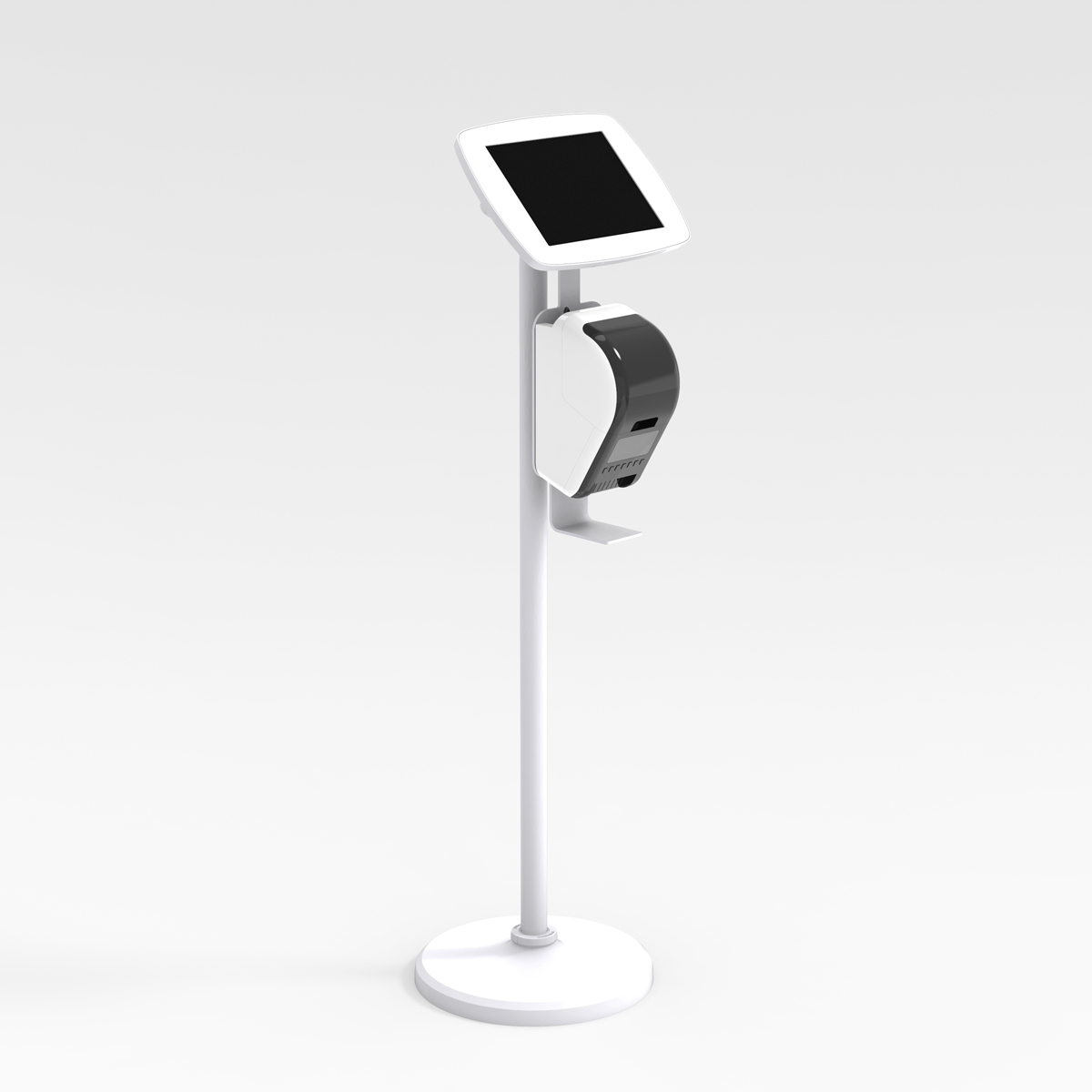 Bouncepad Bodenständer mit Brother Drucker Halterung, weiß