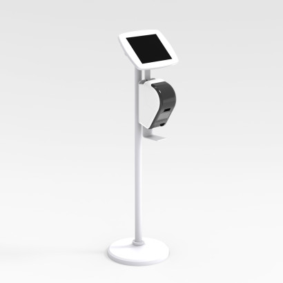 Bouncepad Bodenständer mit Brother Drucker Halterung, weiß