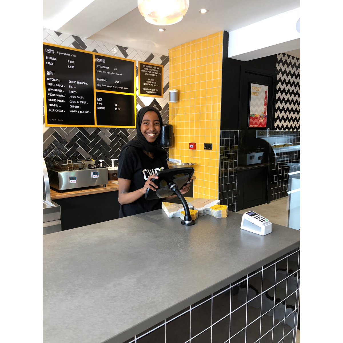 Bouncepad Flex - iPad Halterung mit flexiblem Schwanenhals, Gastronomie