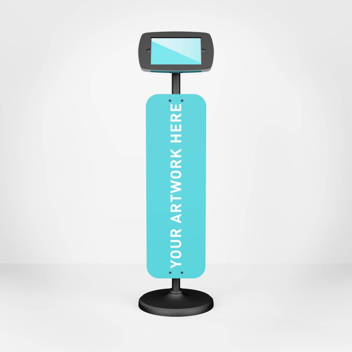 Bouncepad Bodenständer mit Werbung