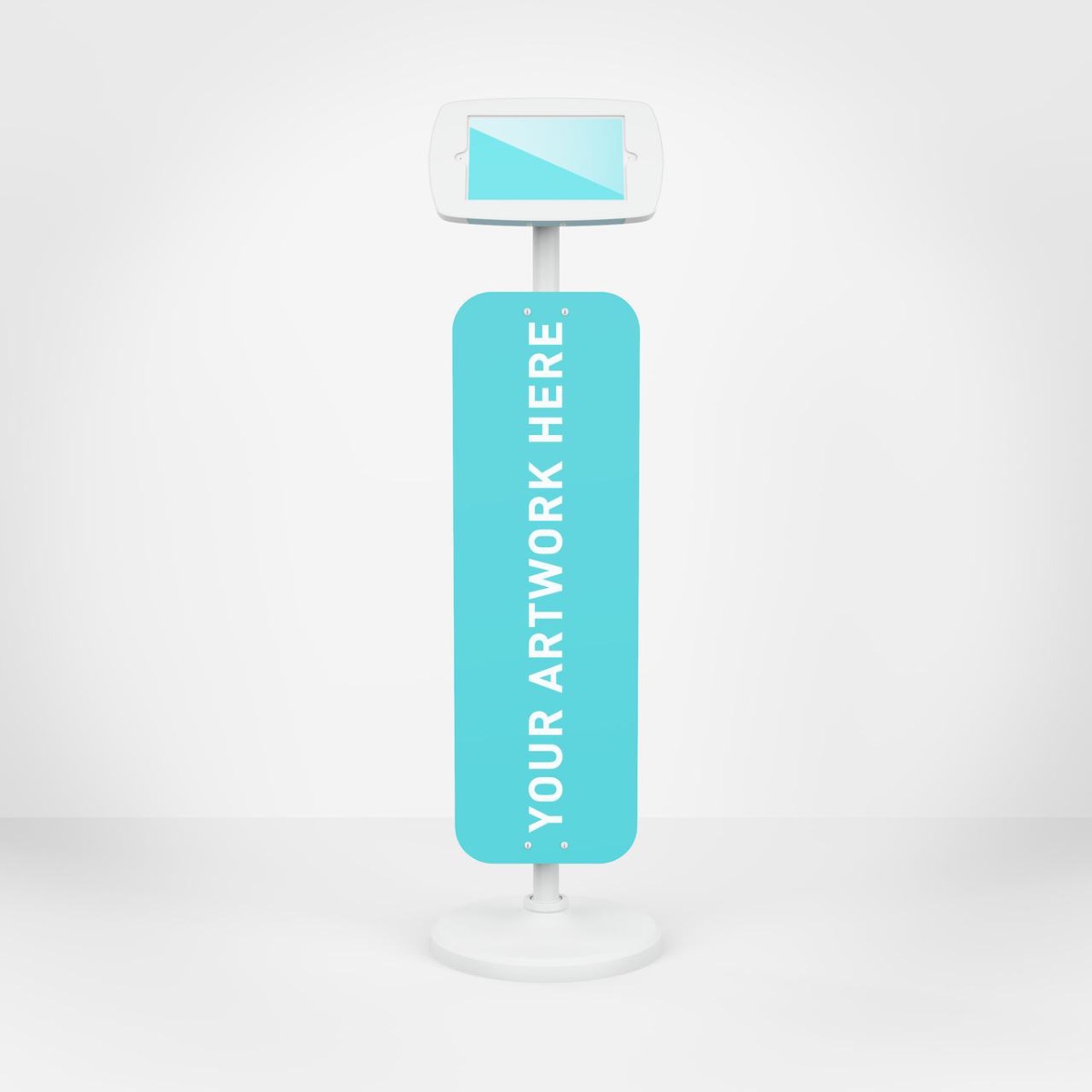 Reklameschild auf Bouncepad Floorstanding