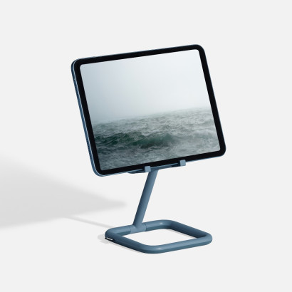 Bouncepad Go universelle und einklappbare Tablet Halterung - blau