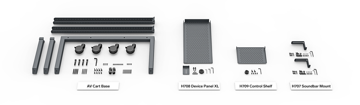 Heckler AV Cart für Logitech Rally Plus
