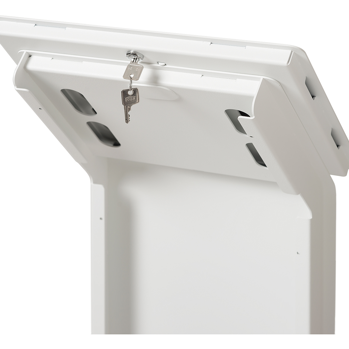 Bodenständer für iPad Pro 12,9 Zoll - mit Schlüssel- weiß