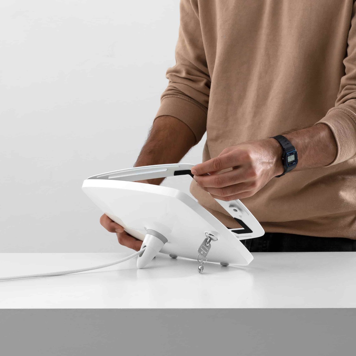 Bouncepad Lounge sichere Tablet/iPad Halterung mit Sicherheitskabel