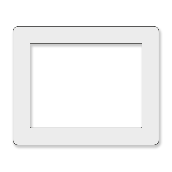 Ersatz Frontplatte für Tabdoq-Halterungen