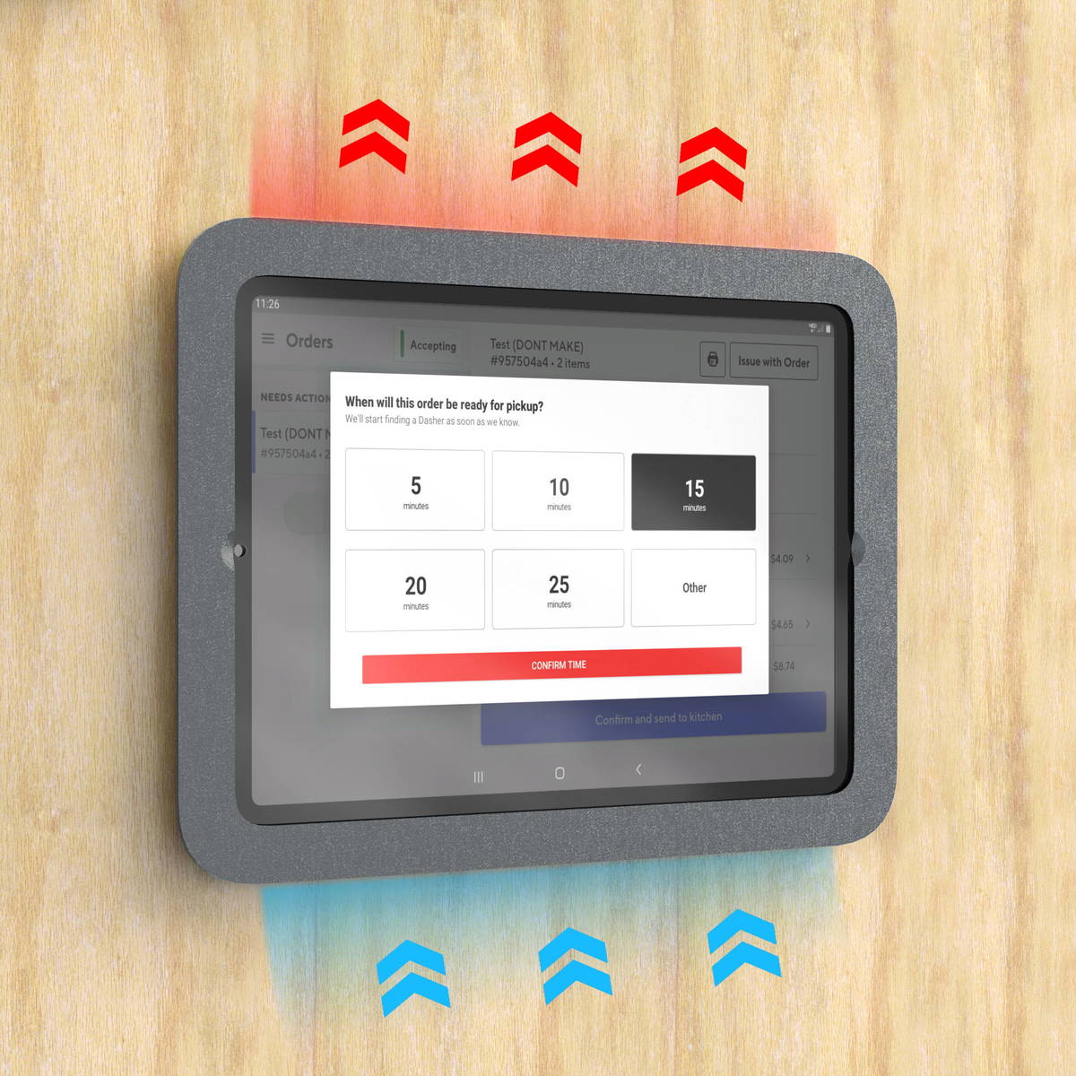 Heckler Wall Mount MX wandhouder iPad mini 6th gen 2021 black gray